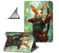 DISUOFEART for Kindle Paperwhite 10th Generation(2019 Release) Case, Slim Lightweight Stand Cover with Auto Sleep/Wake, Bunny Archer in Jungle