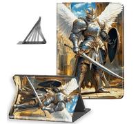 DISUOFEART for Kindle Paperwhite Case 11th Generation 2021, Slim Lightweight Stand Cover with Auto Sleep/Wake, Holy Angel Knight with Sword