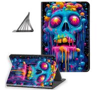 DISUOFEART for Kindle Paperwhite Case 11th Generation 2021, Slim Lightweight Stand Cover with Auto Sleep/Wake, Neon Dripping Skull Art