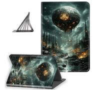 DISUOFEART for Kindle Paperwhite Case 11th Generation 2021, Slim Lightweight Stand Cover with Auto Sleep/Wake, Apocalyptic Dark Fantasy City