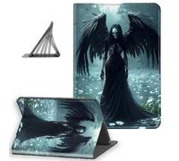 DISUOFEART for Kindle Scribe Case 10.2 Inch (2024/2022 Release), Slim Lightweight Stand Cover with Auto Sleep/Wake, Dark Angel Skeleton
