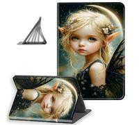 DISUOFEART for Kindle Scribe Case 10.2 Inch (2024/2022 Release), Slim Lightweight Stand Cover with Auto Sleep/Wake, Dark Elf Crescent Moon