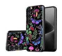 DISUOFEART for Samsung Galaxy A13 5G Phone Case, Forest Flora Fauna Military-Grade Shockproof Protection, Camera Lens Protector & Adjustable Kickstand, Heavy Duty Drop Protection