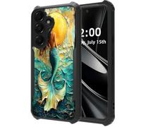 DISUOFEART for Samsung Galaxy A14 5G Phone Case, Mermaid Sun and Waves | Military Grade Protection With Air-Cushioned Shock-Resistant Corners and a Clear Anti-Yellowing Acrylic Backplate