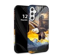 DISUOFEART for Samsung Galaxy A14 5G Phone Case with Double Layer Protection - Film Design 2 in 1 Phone Cover, Majestic Bald Eagle Hard Back Panel + Soft TPU Inner