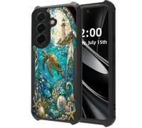 DISUOFEART for Samsung Galaxy A17 5G Phone Case, Seaside Turtle Lighthouse | Military Grade Protection With Air-Cushioned Shock-Resistant Corners and a Clear Anti-Yellowing Acrylic Backplate
