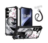 DISUOFEART for Samsung Galaxy A26 5G Phone Case, Military Grade Shockproof ArmorShield with Hidden Kickstand, Ancient Art Featuring Landscape Heavy Duty Protective Cover