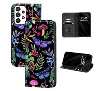 DISUOFEART for Samsung Galaxy A53 5G Phone Case Wallet, Leather Flip Cover with RFID Blocking, Card Holder, Magnetic Closure, Forest Flora Fauna Kickstand Full Body Protective Case