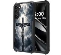 DISUOFEART for Samsung Galaxy S23 Plus Case, Crucifix Under Heaven | Military Grade Protection With Air-Cushioned Shock-Resistant Corners and a Clear Anti-Yellowing Acrylic Backplate