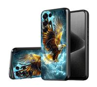 DISUOFEART for Samsung Galaxy S24 Ultra Case, Eagle Flying in Stormy Sky Military-Grade Shockproof Protection, Camera Lens Protector & Adjustable Kickstand, Heavy Duty Drop Protection