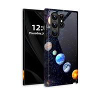 DISUOFEART for Samsung Galaxy S24 Ultra Case with Double Layer Protection - Film Design 2 in 1 Phone Cover, Solar System Planets in Space Hard Back Panel + Soft TPU Inner