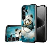 DISUOFEART for Samsung Galaxy S25 Plus/ S24 Plus Case, Sleeping Panda on Cloud Military-Grade Shockproof Protection, Camera Lens Protector & Adjustable Kickstand, Heavy Duty Drop Protection