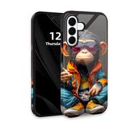 DISUOFEART for Samsung Galaxy S26 Case with Double Layer Protection - Film Design 2 in 1 Phone Cover, Cool Chimp in Sunglasses Hard Back Panel + Soft TPU Inner