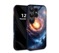 DISUOFEART for Samsung Galaxy S26 Ultra Case with Double Layer Protection - Film Design 2 in 1 Phone Cover, Stellar Fire Vortex Hard Back Panel + Soft TPU Inner