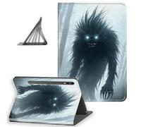 DISUOFEART for Samsung Galaxy Tab S10 Plus/ S9 Plus/ S9 FE Plus Case 12.4 Inch, Slim Lightweight Stand Cover with Auto Sleep/Wake, Shadowy Beast in Misty Forest