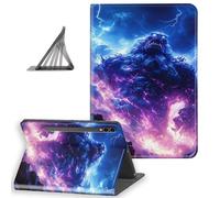 DISUOFEART for Samsung Galaxy Tab S10 Plus/ S9 Plus/ S9 FE Plus Case 12.4 Inch, Slim Lightweight Stand Cover with Auto Sleep/Wake, Storm Giant CVolcanic Clouds