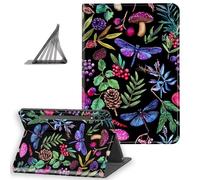 DISUOFEART for Samsung Galaxy Tab S10 Ultra/ S9 Ultra/ S8 Ultra Case 14.6 Inch, Slim Lightweight Stand Cover with Auto Sleep/Wake, Forest Flora Fauna