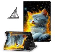 DISUOFEART for Samsung Galaxy Tab S10 Ultra/ S9 Ultra/ S8 Ultra Case 14.6 Inch, Slim Lightweight Stand Cover with Auto Sleep/Wake, Celestial Kitten