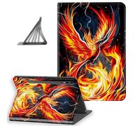 DISUOFEART for Samsung Galaxy Tab S10 Ultra/ S9 Ultra/ S8 Ultra Case 14.6 Inch, Slim Lightweight Stand Cover with Auto Sleep/Wake, Phoenix Rising from The Ashes