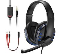 Diswoe Gaming Headset for Ps-4 Ps-5, Headset for Xbox One s 3.5mm Wired Over-head Stereo Gaming Headphone with Mic Microphone Volume Control for PC Xbox One s Tablet Laptop Smartphone