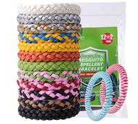Diswoe Mosquito Repellent Bracelet 14 Pack - Plant-Based DEET-Free Bands