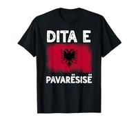 Dita E Pavaresise Happy Independence Day Albania Flag T-Shirt