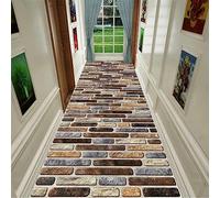 DITANHUO Geometry Washable Floor Runner - Multi-Size Carpet for Kitchen, Stairs, and Contemporary Home Decor,1m x 2m