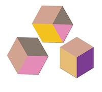 Ditanpu Acrylic Sheet - Hexagon Sheets Colored Adhesive Wall Sticker,Sponge Glue Space Saving Cartoon Design Wall Decor for Living Room, Wardrobe, Bathroom, Dressing Table