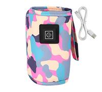 Ditanpu Portable Baby Bottle Warmer - Three-speed Temperature Adjustable USB Travel Milk Heat Keeper,Nursing Bottle Warmer Pouch for Driving Camping, Baby Travel Care