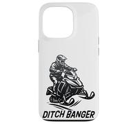 Ditch Banger, Snowmobile Winter Sports Apparel, Snowmobiling Case for iPhone 13 Pro