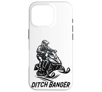 Ditch Banger, Snowmobile Winter Sports Apparel, Snowmobiling Case for iPhone 16 Pro
