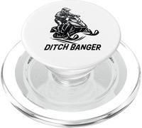 Ditch Banger, Snowmobile Winter Sports Apparel, Snowmobiling PopSockets PopGrip for MagSafe