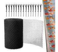 Ditch Netting Barrier, Garden Mesh Drainage Screen 6.3x2.36 inches, Quick Install Protective Net for Leaves Debris Control, for Driveway Farm Yard Water Channel, Long-Term