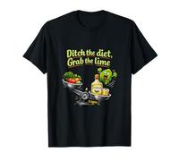 Ditch The Diet Grab The Lime Tequila Party Crew Joke T-Shirt