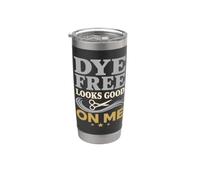 Ditch The Dye Gray Hair Transition Going Gray Gift Stainless Steel Insulated Tumbler