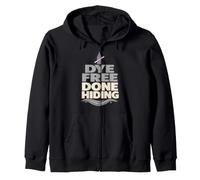 Ditch The Dye Gray Hair Transition Going Gray Gift Zip Hoodie