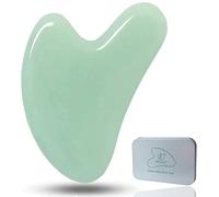 Ditind Gua Sha, Guasha Tool for Face, Natural Jade Stone Gua sha Tool for Face and Body SPA, Gua Sha Scraping Massage Tool for Toxins Prevents Wrinkles and Acupuncture Therapy