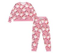 Ditosant Christmas Pajamas for Women Santa Claus Pajamas Sleepwear with Pockets Comfy Sets for Women Clothing Lounge Pj Salvage Cute Outfit Two Piece Loungewear Sets Long Sleeve Pajama