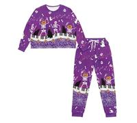 Ditosant Halloween Pajamas Women Cat Pjs Two Piece Outfits Set Cute Loungewear Soft Comfy Sleepwear Pj Salvage Pumpkin Pajamas Pajama with Pockets Overnight Party