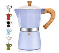 DITOSH 3 Cup Aluminum Espresso Stovetop Moka Pot Express Coffee Maker Percolator Italian Classic Mocha Coffee Machine for Italian and Cuban Cafe Brewing for Home & Camping 150ml 5oz (Purple, 12 Cup)