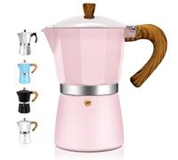 DITOSH 3 Cup Aluminum Espresso Stovetop Moka Pot Express Coffee Maker Percolator Italian Classic Mocha Coffee Machine for Italian and Cuban Cafe Brewing for Home & Camping 150ml 5oz