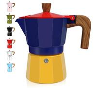 DITOSH 6 Cup Aluminum Espresso Stovetop Moka Pot Express Coffee Maker Percolator Italian Classic Mocha Coffee Machine for Italian and Cuban Cafe Brewing for Home Camping 300ml 10oz