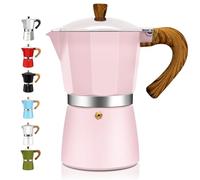 DITOSH 6 Cup Aluminum Espresso Stovetop Moka Pot Express Coffee Maker Percolator Italian Classic Mocha Coffee Machine for Italian and Cuban Cafe Brewing for Home & Camping 300ml 10oz