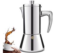 DITOSH 6 Cup Thickened 304 Stainless Steel Moka Pot Stovetop Espresso Maker Espresso Maker Cafeteras Italian Coffee Maker Capable Mocha Coffee Machine Greca Coffee Maker for Home Camping 300ml 10oz