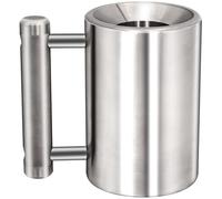 DITOSH 8kg/17.6lb Heavy Coffee Mug Challenge 304 Stainless Steel Dumbbell Cups Silver Overweight Sports Water Cup for Fitness Training Arm Strength Prank Gift Home Gym Workout Equipment 100ml/3.4oz