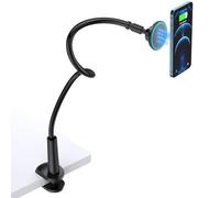 DiTouch Mag-Safe Adjustable and 360° Swivel Phone Stand with Gooseneck Phone Holder with Metal Rings with i-Phone 16 15 14 13 12 Pro Max and Mag-Safe Case, Galaxy S23 Ultra S23+