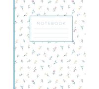 Ditsy Floral Composition Notebook - Soft Pastel Wildflower Pattern | Cute Aesthetic School & Office Journal: College Ruled Notebook - Ideal for School, Work or Writing, Floral Print, 7.5"x9.25"