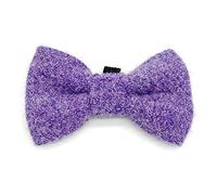 Ditsy Pet Harris Tweed Dog and Cat Bow Tie (Lilac, Large)