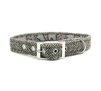 Ditsy Pet Harris Tweed Dog Collar with Buckle (Herringbone, XS)