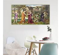 Dittelle Evelyn De Morgan The Cadence of Autumn 1905" Canvas Oil Painting Picture Print Wall Artwork Decor Home Decoration 50x100cm Frameless
